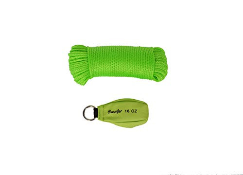 Swurfer All New 16 Oz Throw Weight & 150' Line Kit for Arborists, Tree Climbing & Tree Swing Installation - Bright Quality Arborist Equipment Kit