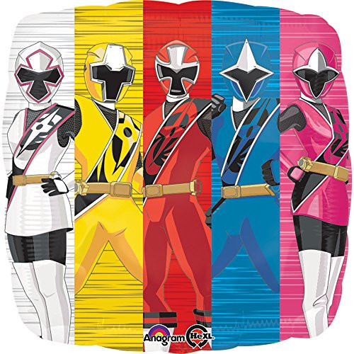 Mayflower 17" Anagram Steel Foil Balloon Power Ranger Ninja, Multicolor Mayflower 17" Anagram Steel Foil Balloon Power Ranger Ninja, Multicolor