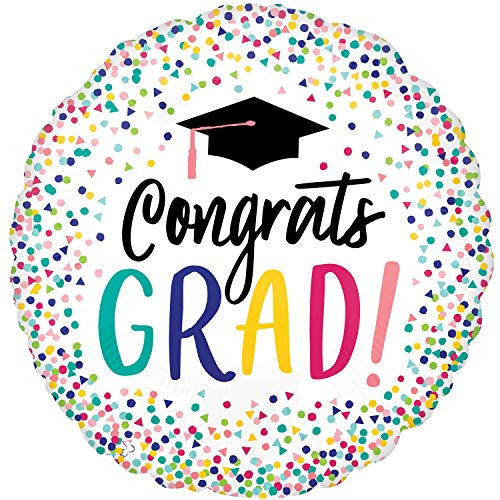 Anagram 17" Yay Grad Foil Balloon, Multicolor Anagram 17" Yay Grad Foil Balloon, Multicolor