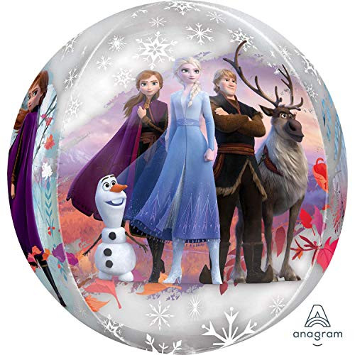Mayflower Products 16" Anagram Orbz-Frozen 2 Foil Balloon, Multicolor Mayflower Products 16" Anagram Orbz-Frozen 2 Foil Balloon, Multicolor