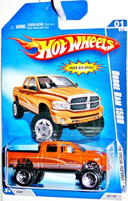 Hot Wheels 2009 # 087 Hot Wheels Special Features 1 of 10 Dodge Ram 1500 Orange Body Hot Wheels 2009 # 087 Hot Wheels Special Features 1 of 10 Dodge Ram 1500 Orange Body