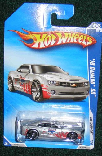 HOT WHEELS 2010 HW GARAGE 06 OF 10 SILVER W/INDY 500 '10 CAMARO SS