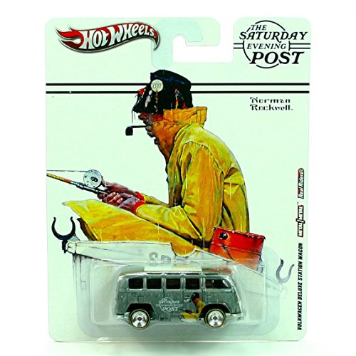 HOT WHEELS Norman Rockwell The Saturday Evening Post Volkswagen Deluxe Station Wagon VW Bus Metal/Metal w/ Real Riders HTF