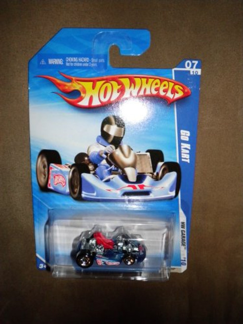 Hot Wheels 2010 HW Garage 075/240 Blue GO Kart 07/10