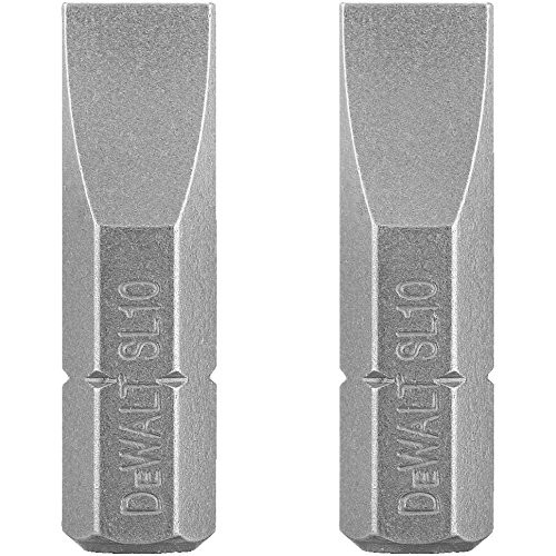 DEWALT DW2010 #10 Slotted Bit Tip (2-Pack)
