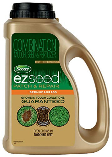 Scotts EZ Seed Bermudagrass - 3.75 lb., Combination Mulch, Seed and Fertilizer, For Tough Conditions Like Scorching Heat and Dry Areas, Grows on Slope