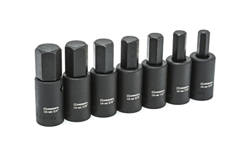 Crescent 7 Pc. 1/2" Drive Hex Bit Impact SAE Socket Set - CIMBS11