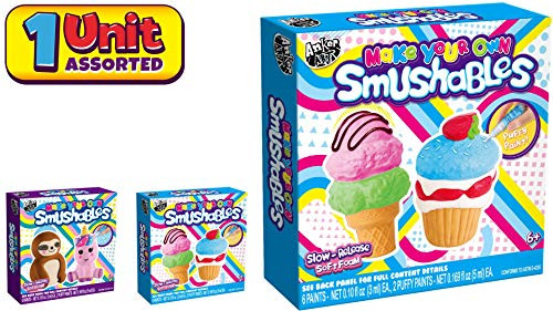 DIY Paint Your Own Squishies Kit. Box (1 Set Assorted) Animals or Dessert Slow Rise Squishies & Paint. Kids Art Set. Color Your Own Squishy Great Birt
