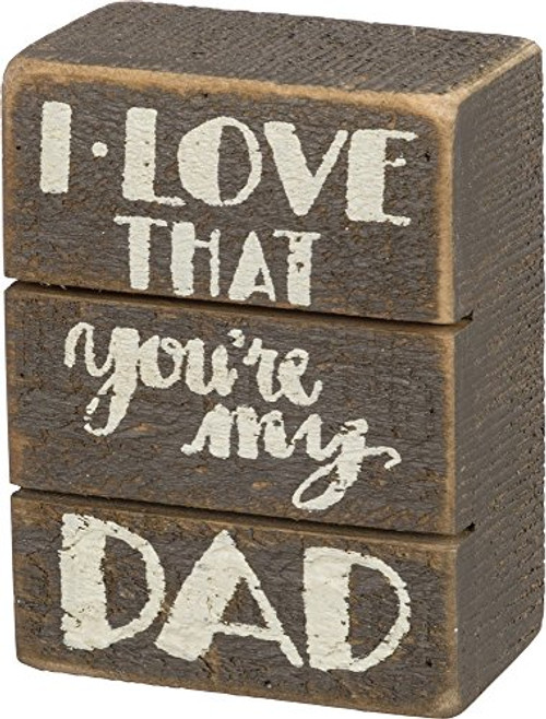 Primitives by Kathy Slat Box Sign, Gray