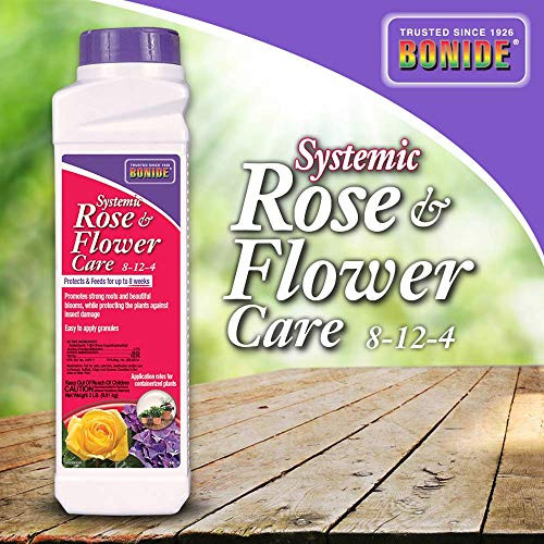 Bonide (BND944 - Systemic Rose & Flower Care 8-12-4, 2-in-1 Indoor Insecticide & Fertilizer Granules (2 lb.) Bonide (BND944 - Systemic Rose & Flower Care 8-12-4, 2-in-1 Indoor Insecticide & Fertilizer Granules (2 lb.)