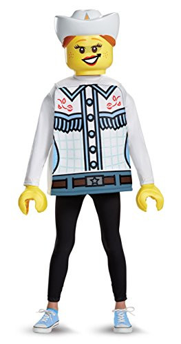Disguise Lego Cowgirl Classic Costume, Multicolor, Medium (7-8)
