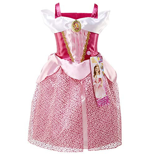 Disney Princess Aurora Dress Costume, Sing & Shimmer Musical Sparkling Dress, Sing-A-Long to Once Upon A Dream Perfect for Party, Halloween Or Pretend