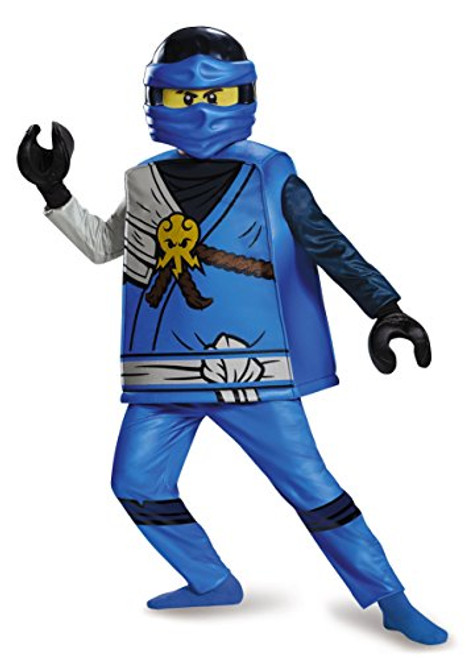Disguise Jay Deluxe Ninjago Lego Costume, Small/4-6 Disguise Jay Deluxe Ninjago Lego Costume, Small/4-6