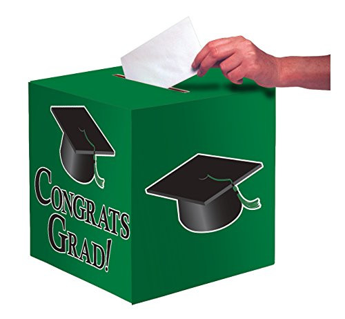 Creative Converting Card Holder Box, One Size, Emerald Green