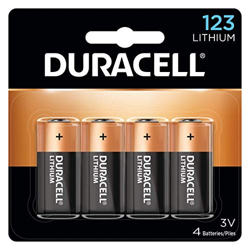 Duracell - 123 3v Lithium Photo Size Battery - Long Lasting Battery - 4 Count