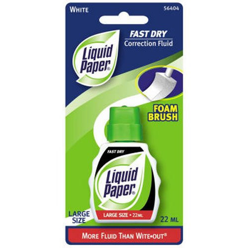 Paper Mate Liquid Paper Fast Dry Correction Fluid, 22 mL, 1 Count