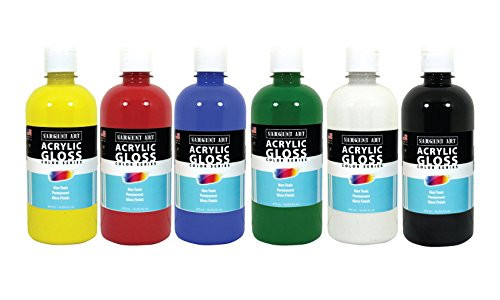 Sargent Sargent 16oz 6 count, Art Gloss Acrylic Set