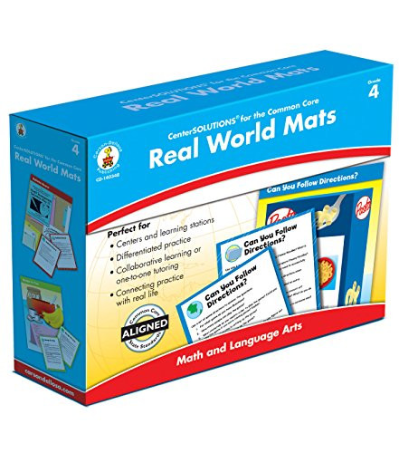 Carson-Dellosa Real World Mats, Grade 4