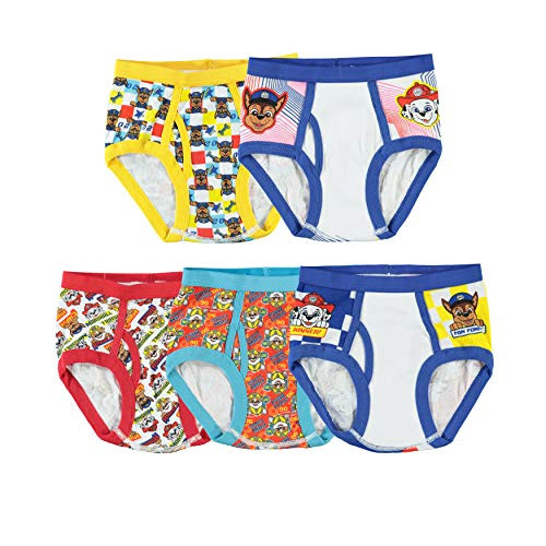 Nickelodeon Handcraft Little Boys' Paw Patrol Brief (Pack of 5), Assorted, 8