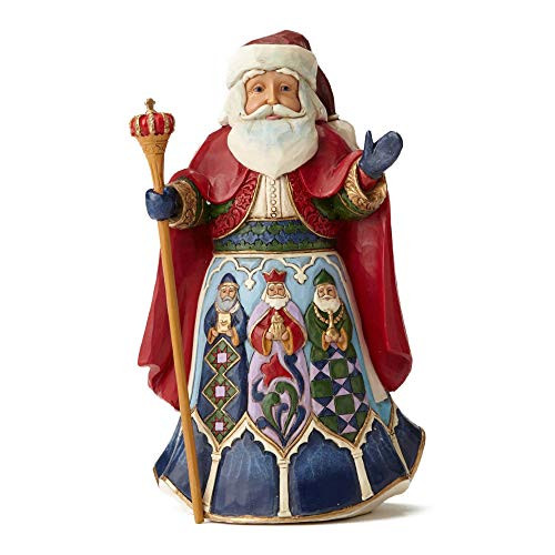 Enesco Jim Shore Heartwood Creek 7 inch Santa Stone Spanish Resin Figurine, Multicolor Enesco Jim Shore Heartwood Creek 7 inch Santa Stone Spanish Resin Figurine, Multicolor