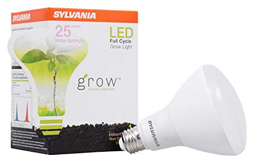 SYLVANIA General Lighting 40071 BR30 Ultra, Frosted Finish, 18 Watts LED Grow Lamp