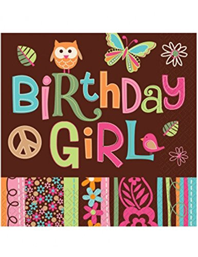 amscan Hippie Chick Large Napkins (16ct)