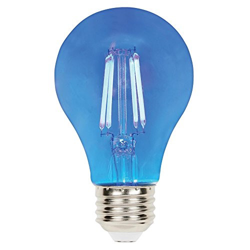Westinghouse 5128000 4.5 (40-Watt Equivalent) A19 Dimmable Filament LED Light Bulb with Medium Base, Blue