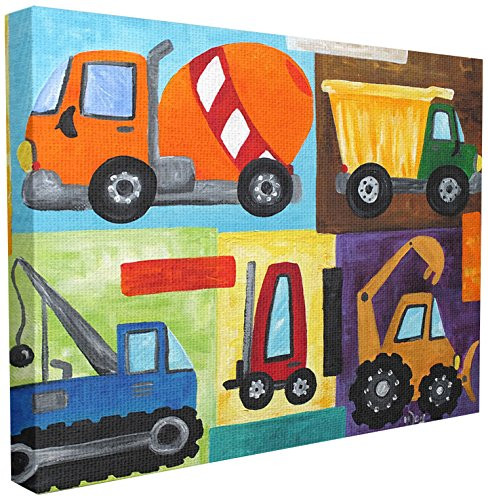 Stupell Industries Construction Trucks Set Canvas Wall Art, 16 x 20, Design by Artist nJoyArt