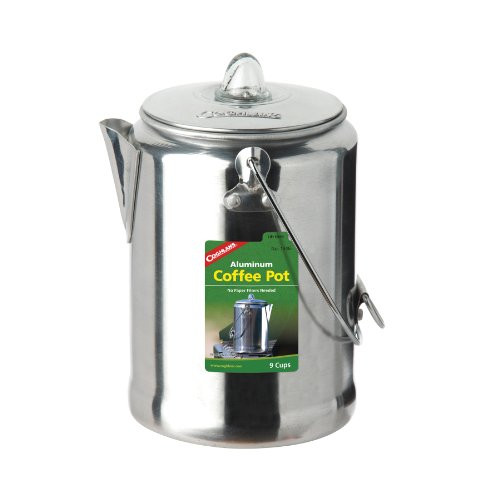 Coghlan's 9-Cup Aluminum Coffee Pot, Silver