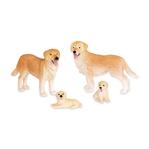 Terra by Battat  Dog Family - Animal Toys for Kids 3-Years-Old & Up (4 Pc)