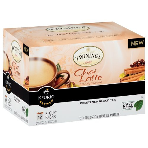 Twinings Chai Latte Keurig K-Cups, 72 Count