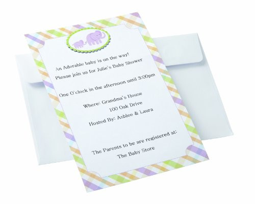 Wilton 12 Count Elephant Invites