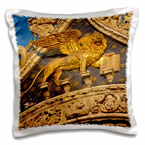 3dRose Italy, Venice, Lion of San Marco Basilica-Eu16 Bjy0006-Jaynes Gallery-Pillow Case, 16 by 16" (pc_137726_1)