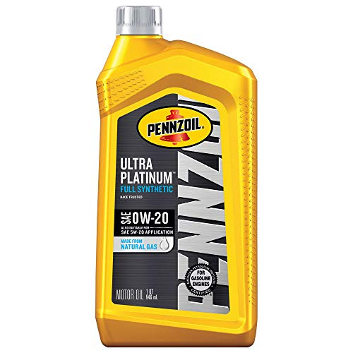 Pennzoil Ultra Platinum Full Synthetic 0W-20 Motor Oil (1-Quart, Case of 6)