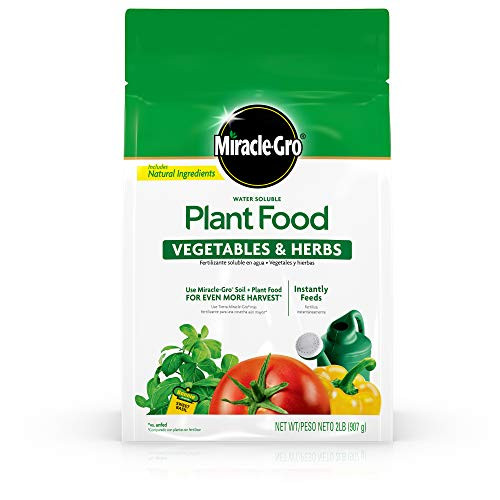 Miracle-Gro Water Soluble Plant Food Vegetables and Herbs, 2 lb.