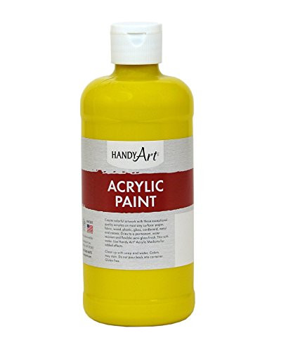 Handy Art Student Acrylic Paint 16 ounce, Chrome Yellow