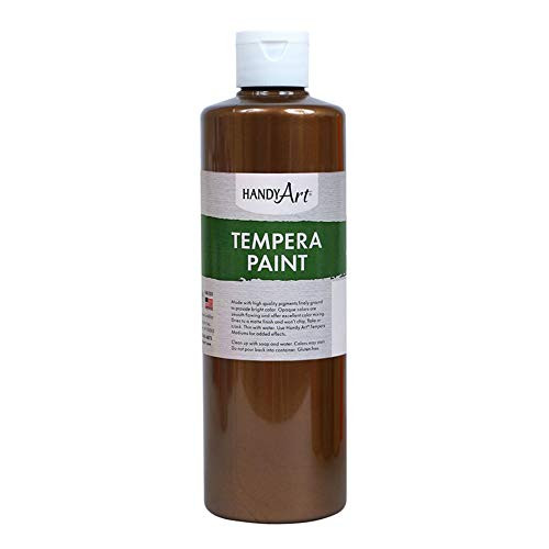 Handy Art Metallic Tempera Paint, 16 oz, Bronze