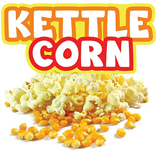 Kettle Corn 16" Concession Decal Sign cart Trailer Stand Sticker Equipment