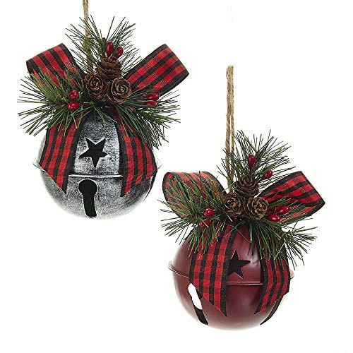 Kurt Adler 5 3" Metal Bell Ornament 2/asstd