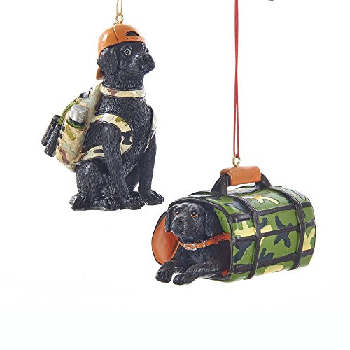 Kurt Adler 3.25" Res Hunting Dog Hangng Ornament 2A