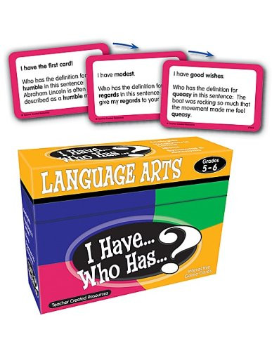 Teacher Created Resources 5&6 I Have Language Arts Game