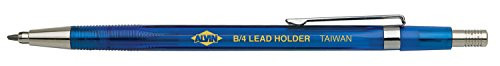 Alvin, B/4, Mechanical Pencil Lead Holder, Holds 2mm Leads - Transparent Plastic Barrel