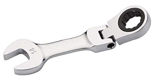 mobarel - 14mm Stubby Flex-Head Combination Ratcheting Wrench