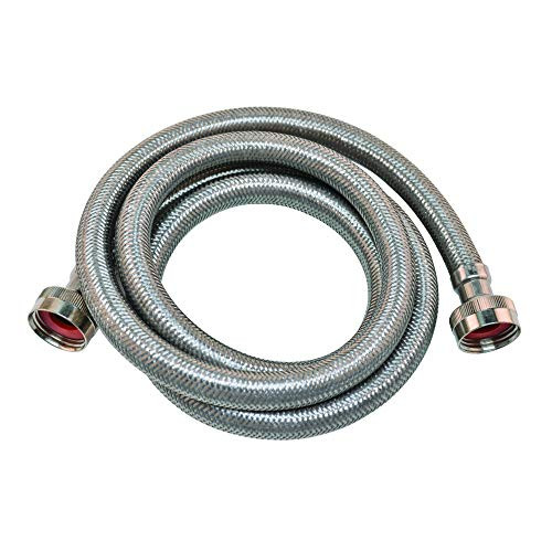 Eastman 48640 Stainless Steel Washing Machine Hose, 10'