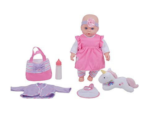 DREAM COLLECTION 16" Lovely Baby Doll with Unicorn 17632
