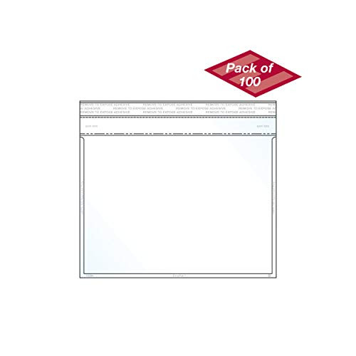 EnvyPak Clear Booklet, Photo & Postcard Envelope, Permanent Peel and Seal Closure - Holds 5" x 7? Insert - Box of 100