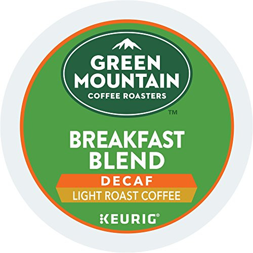 Green Mountain Coffee Roasters Keurig Single-Serve K-Cup Pods, Breakfast Blend Decaf Light Roast Coffee, 12 Count Green Mountain Coffee Roasters Keurig Single-Serve K-Cup Pods, Breakfast Blend Decaf Light Roast Coffee, 12 Count