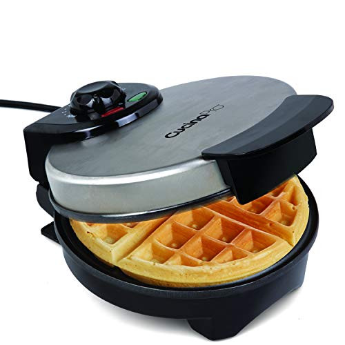 Belgian Waffle Maker- Non-Stick 7" Waffler Iron w Adjustable Browning Control Belgian Waffle Maker- Non-Stick 7" Waffler Iron w Adjustable Browning Control