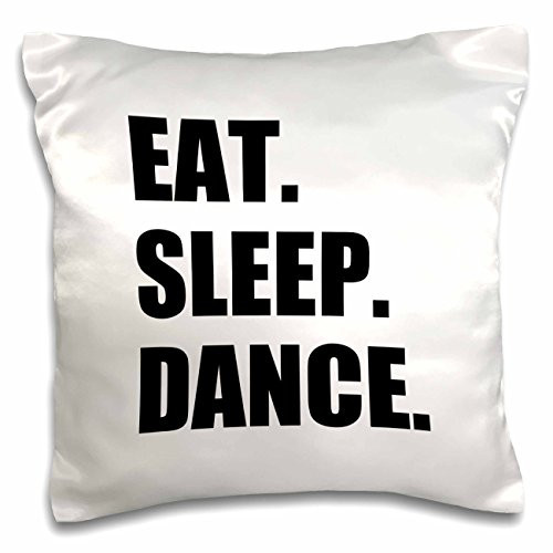 3dRose pc_180395_1 Eat Sleep Dive Passionate About Diving High Board Or Scuba Diver Pillow Case, 16" x 16"