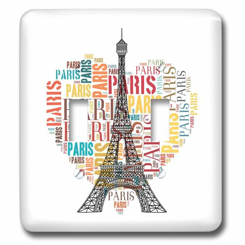 3dRose lsp_217238_2 Eiffel Tower With Colorful Heart As Word Cloud Design Double Toggle Switch 3dRose lsp_217238_2 Eiffel Tower With Colorful Heart As Word Cloud Design Double Toggle Switch